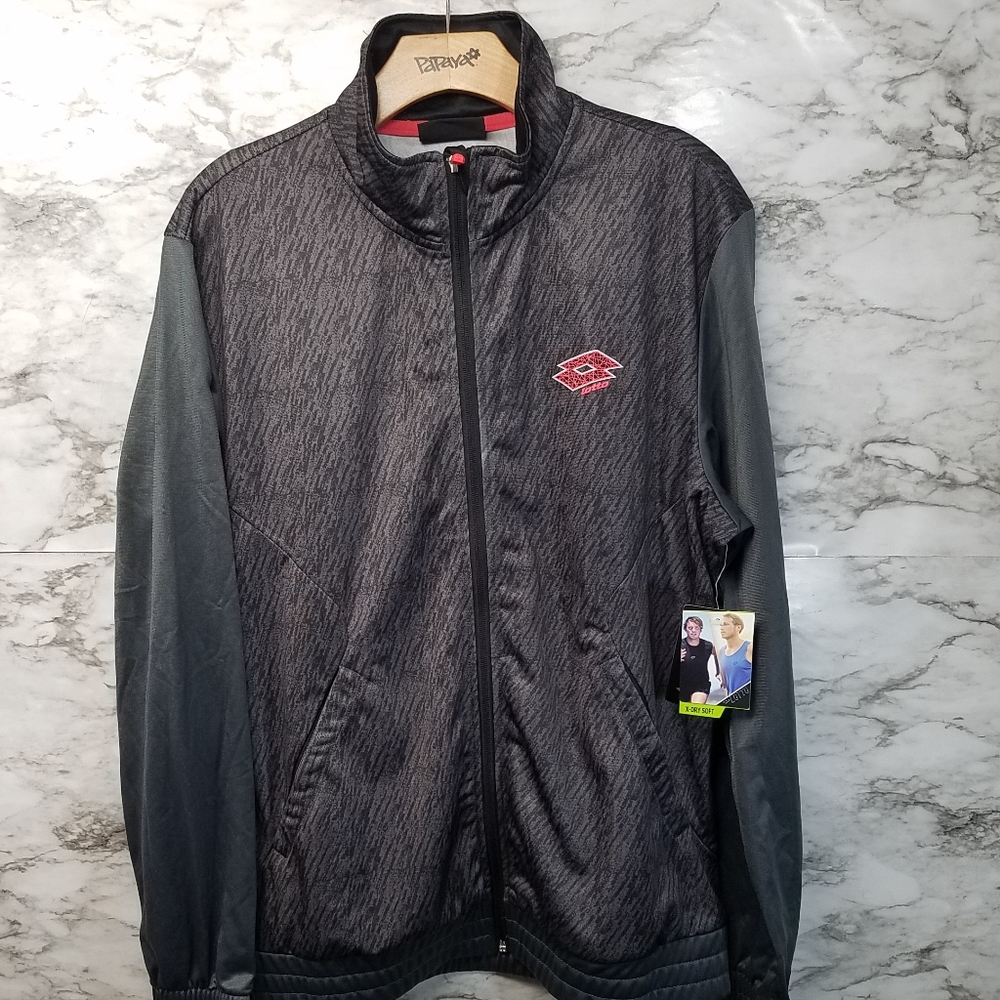 Lotto Italian Sport Design Soccer Track Jacket M